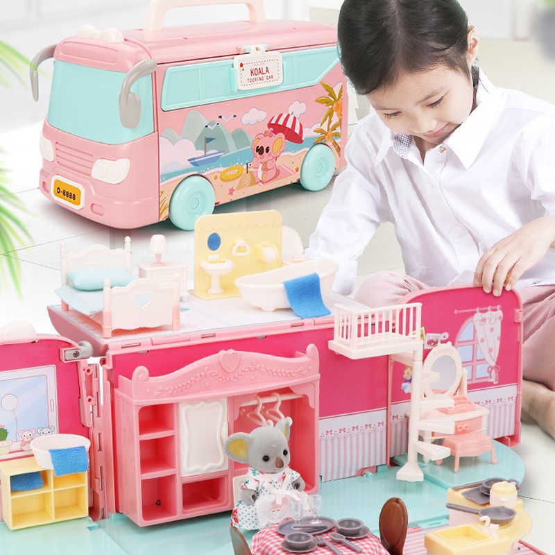 Koala Doll house Roombox with  - đánh giá và giá Kids Outdoor Kitchen Accessories