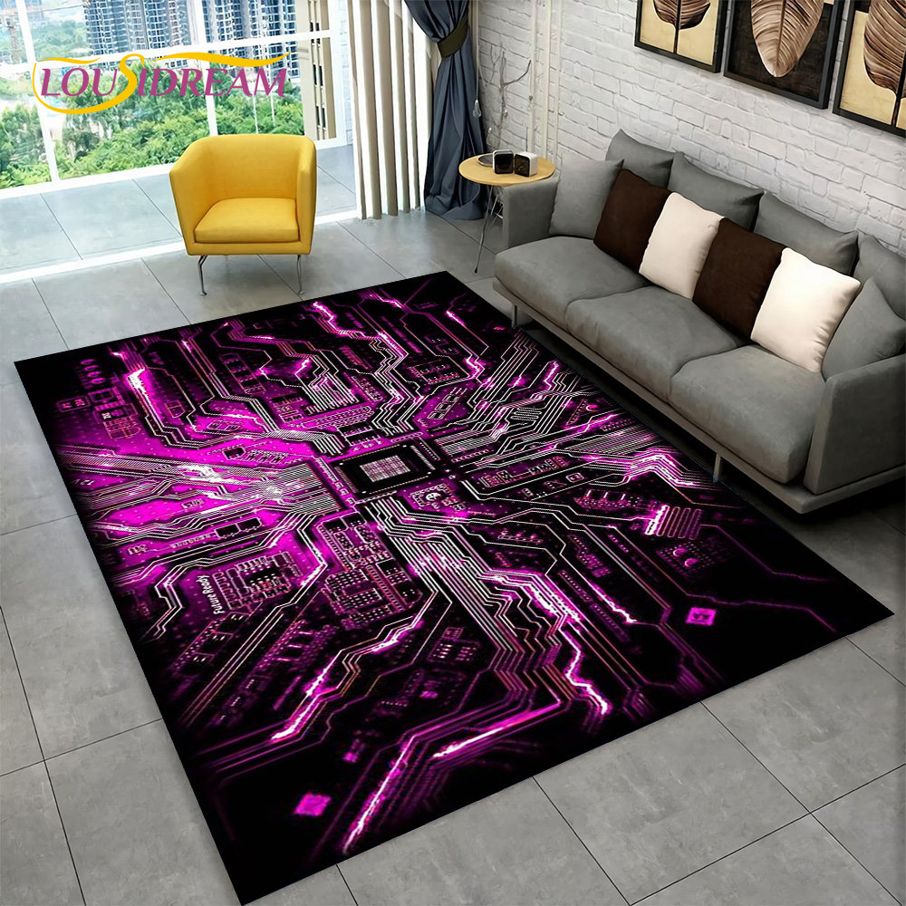 3D Chip Circuit Board Area Rug - đánh giá và giá Kids Outdoor Area